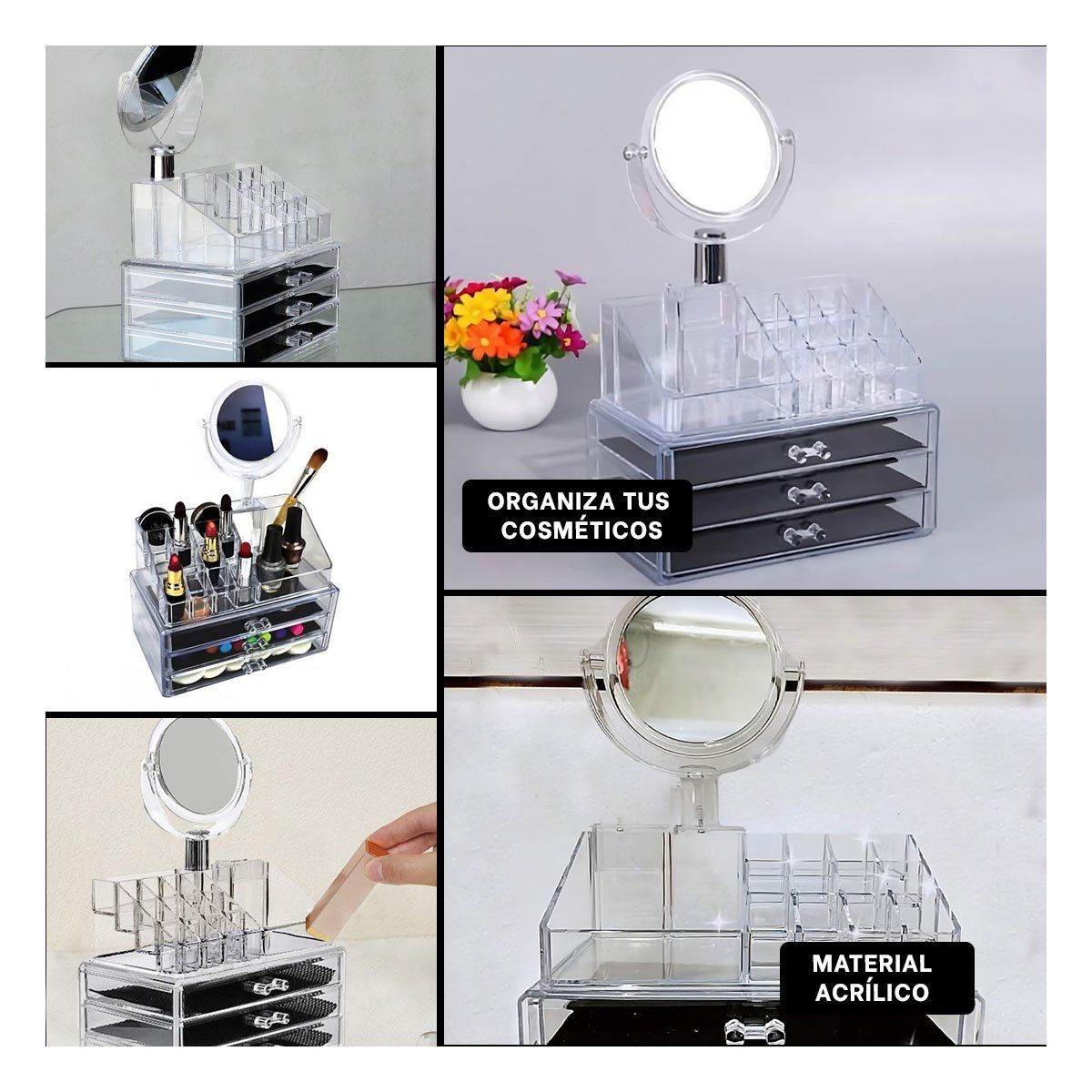 RYBIU IMPORT - Organziador Resisitente Transparente Y+Papel de Regalo