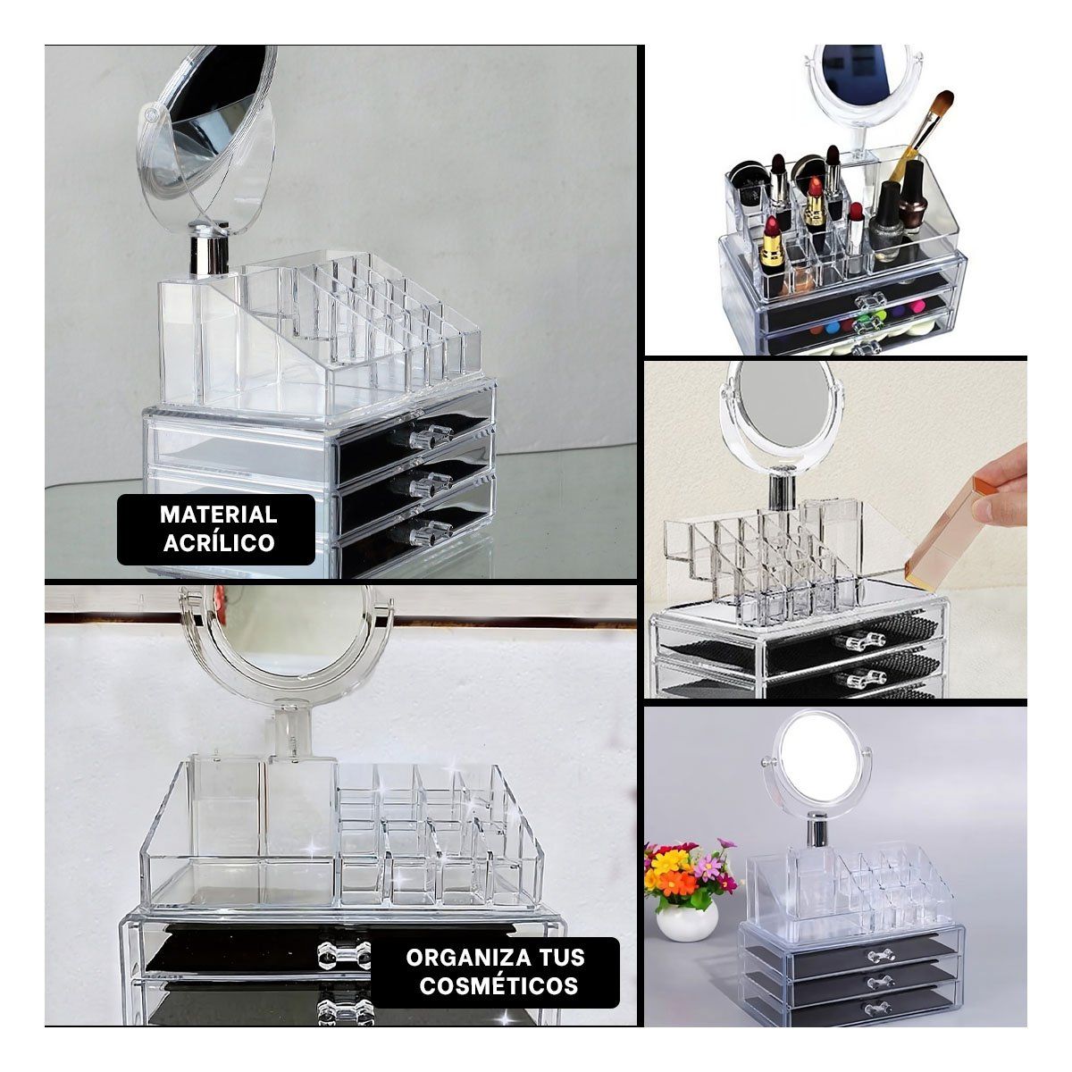 RYBIU IMPORT - Organziador Resisitente Transparente Y+Papel de Regalo