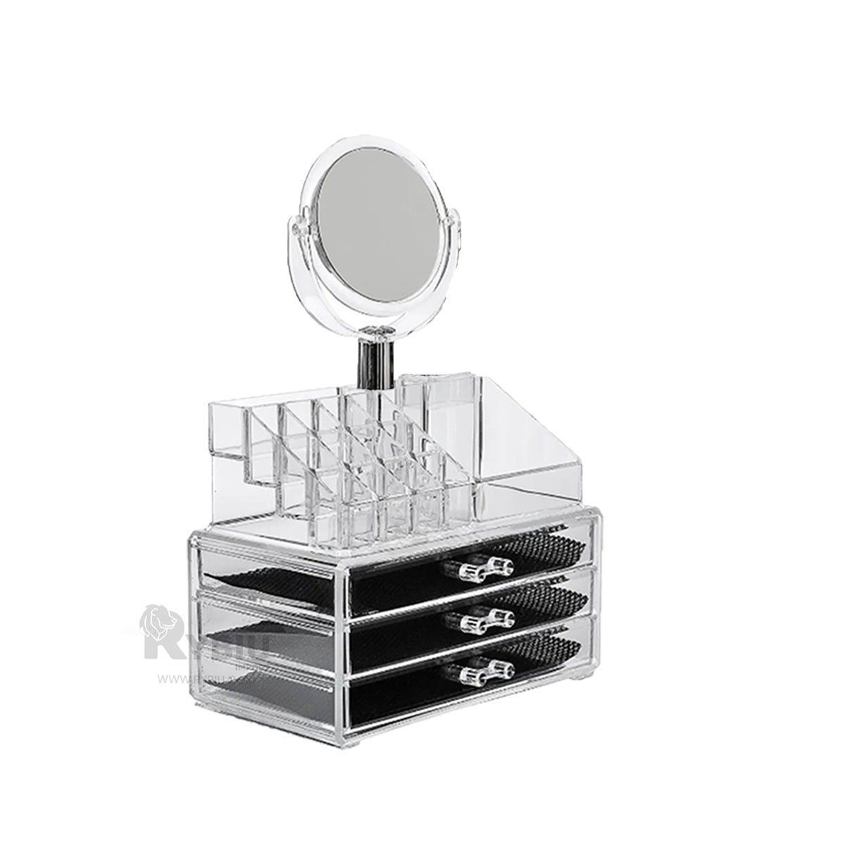 RYBIU IMPORT - Baul Compacto de Makeup Transparente Y+Post-it Adhesivos