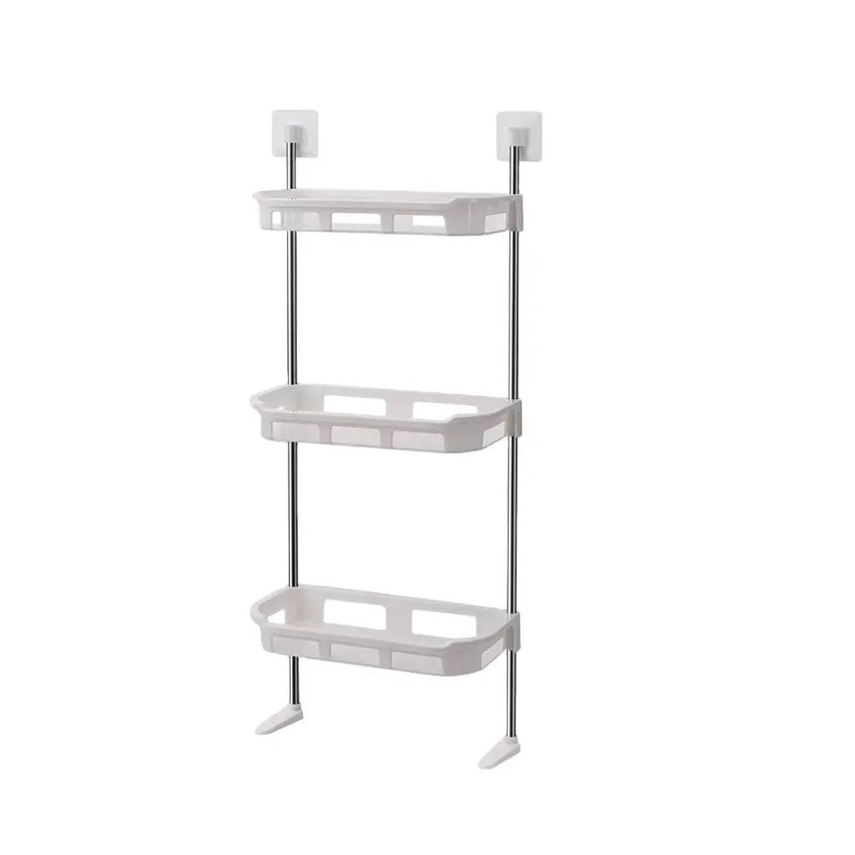 GENERICO - Estante Organizador para Baño de 3 Niveles Blanco