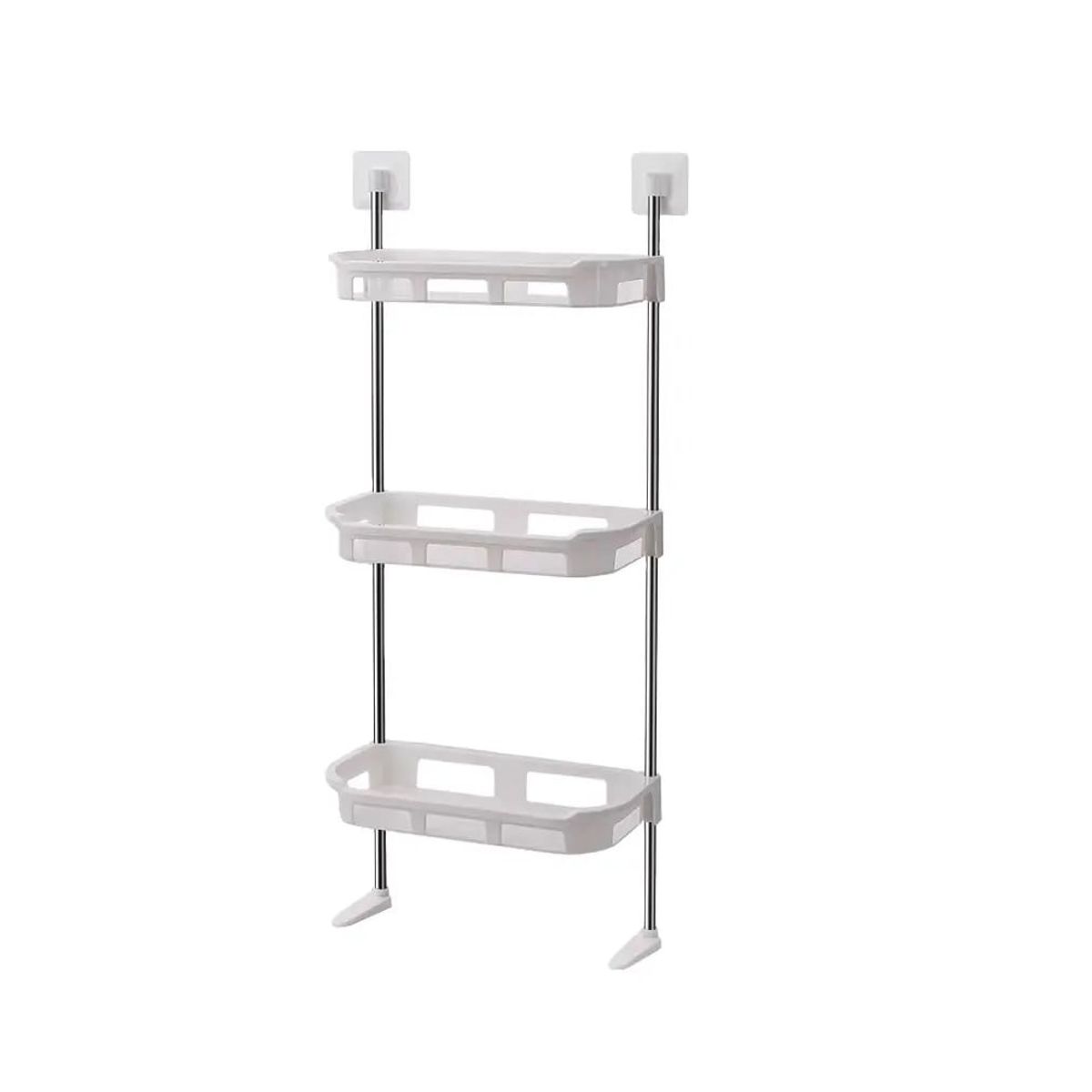 GENERICO - Estante Organizador para Baño de 3 Niveles Blanco