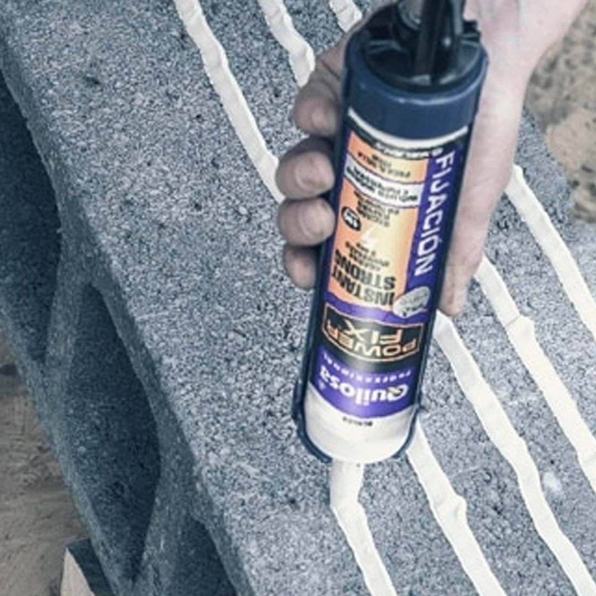 QUILOSA - Adhesivo Power Fix Instant Strong 280 ml. Blanco