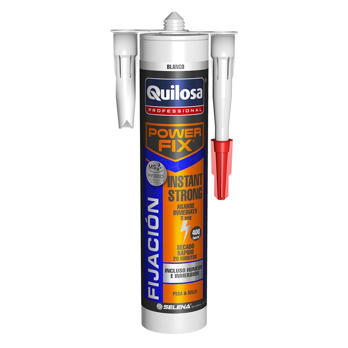 QUILOSA - Adhesivo Power Fix Instant Strong 280 ml. Blanco
