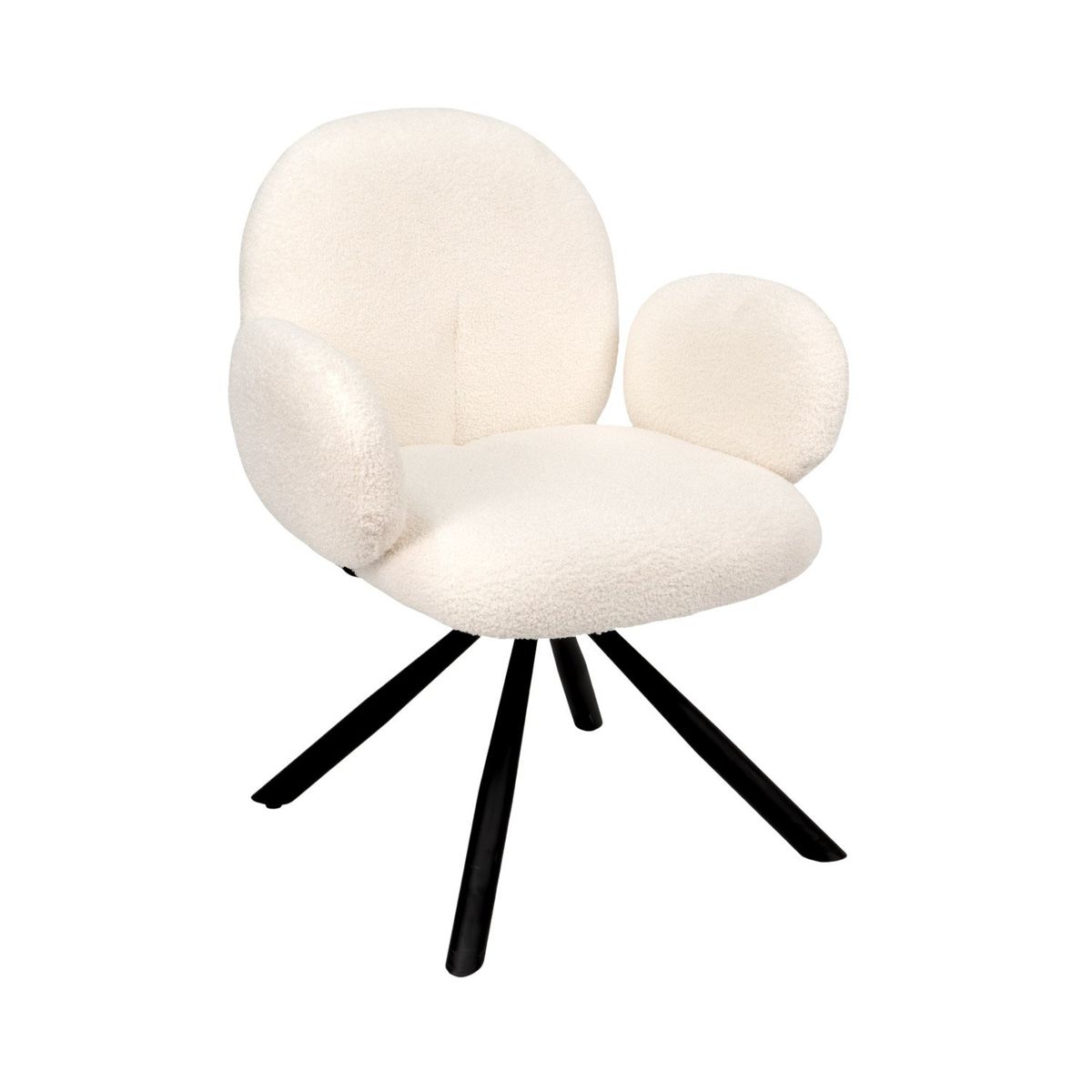 XION - Butaca De Ocio Edén Tapiz De Franela Blanco