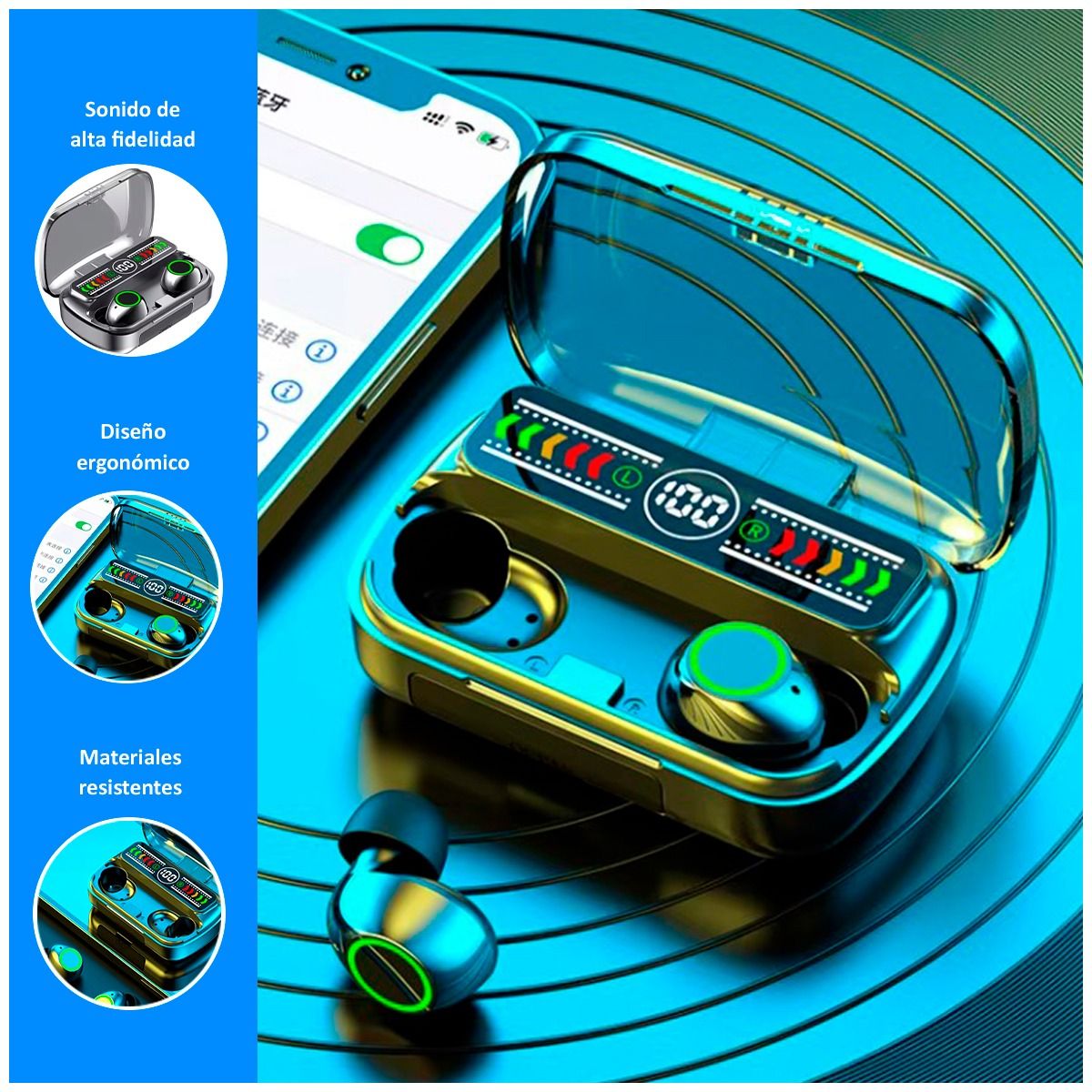 GENERICO - Audifonos Bluetooth Gamer M100