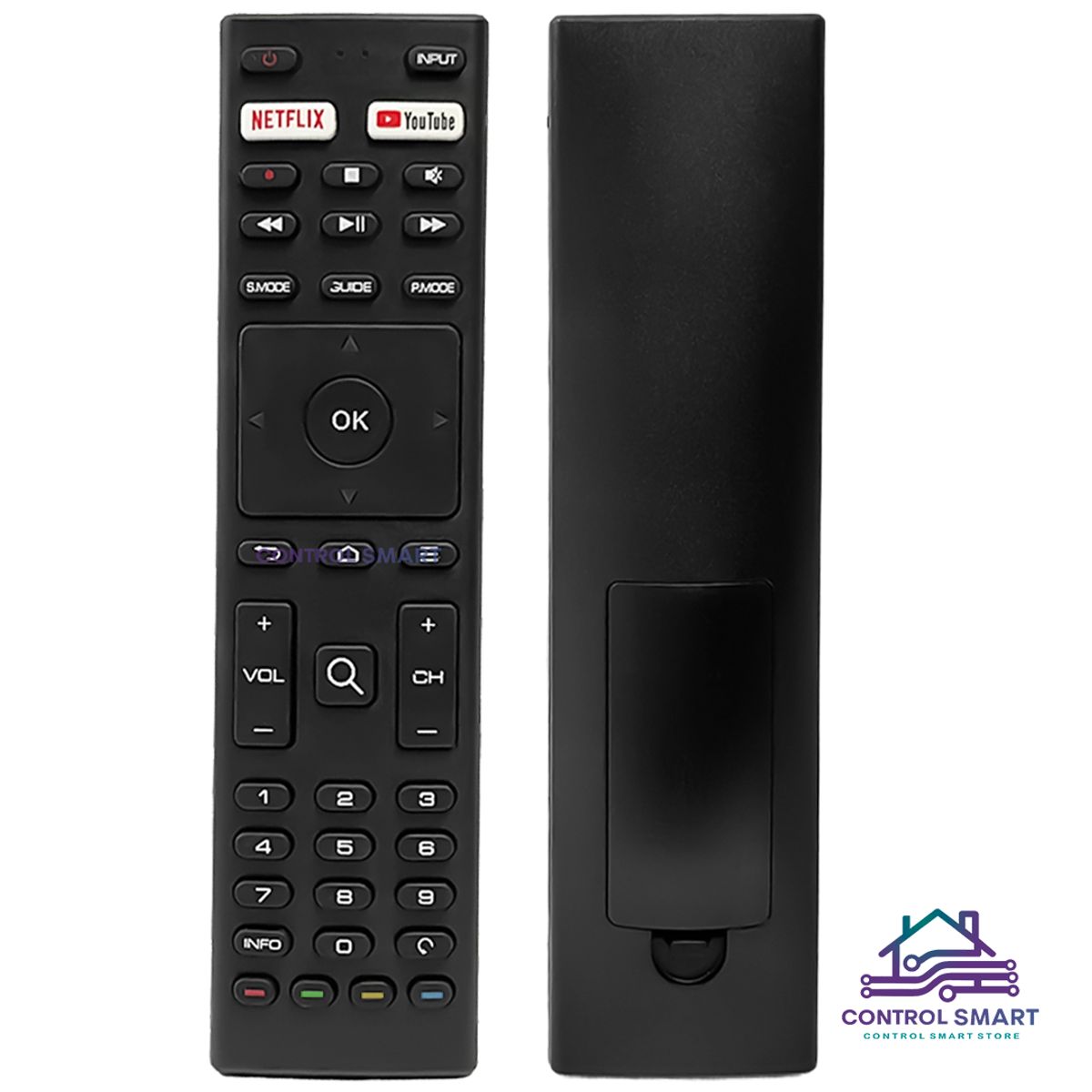 GENERICO - Control Remoto Compatible Para Tv Jvc Smart Tv Android