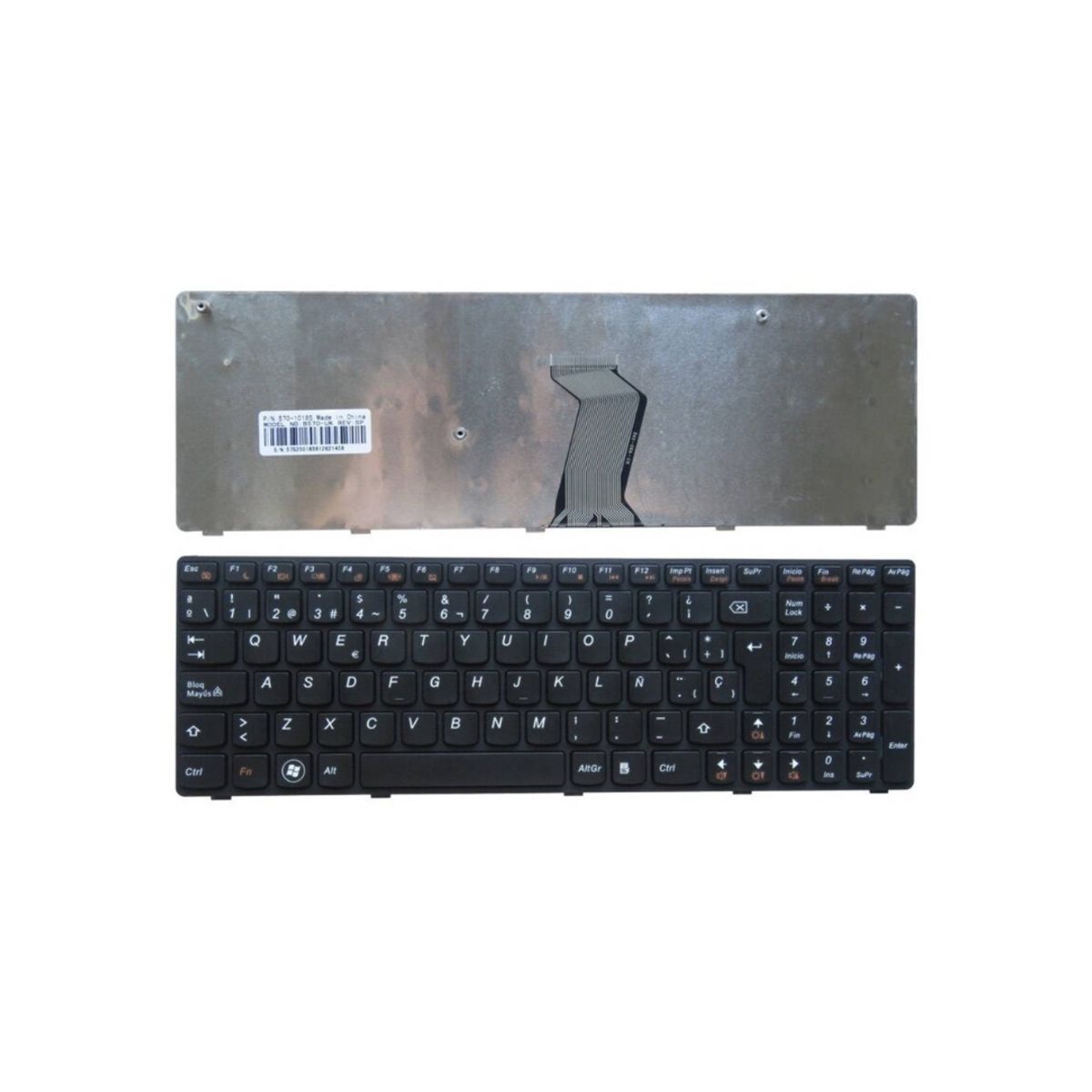 OEM - Teclado para Laptop Lenovo B570,  B590, Z560, Z565