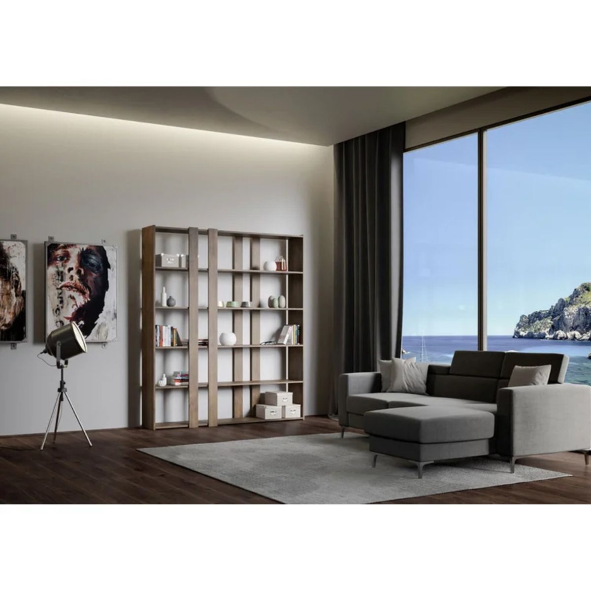 GENERICO - Estante Moderno Eris Marron R&R MUEBLES