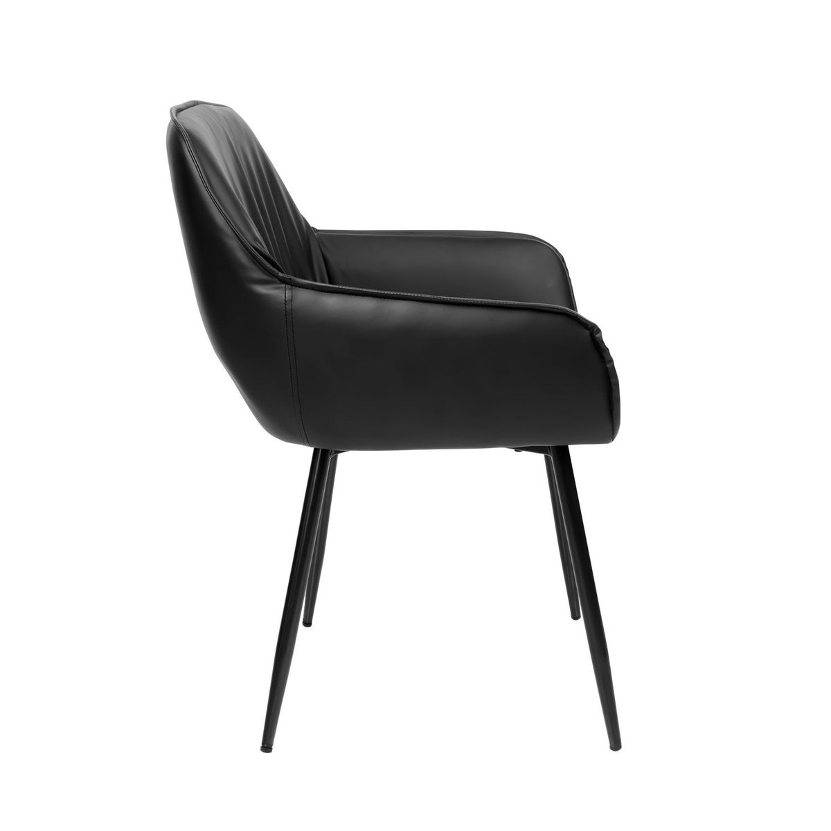 XION - Butaca De Ocio Reiki Tapiz De Cuero Negro