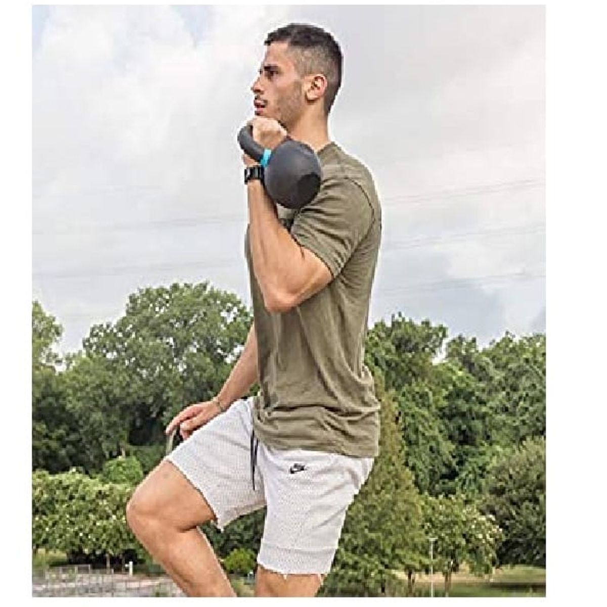 GENERICO - Pesa Rusa Kettlebell 4 Kilos, Sólidas De Hierro / Importado