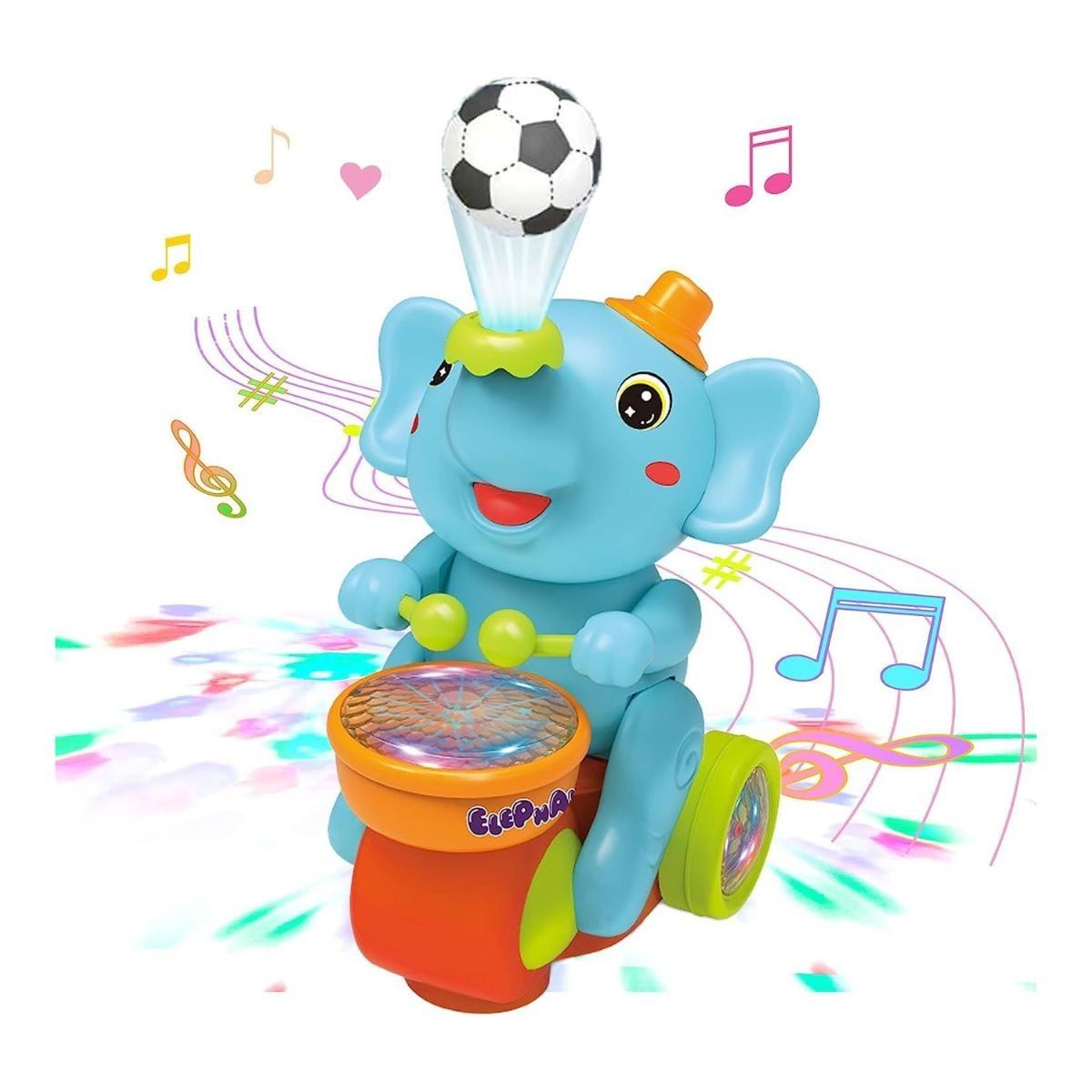 GENERICO - Juguete Musical Elefante Con Luces Lindo Diseño