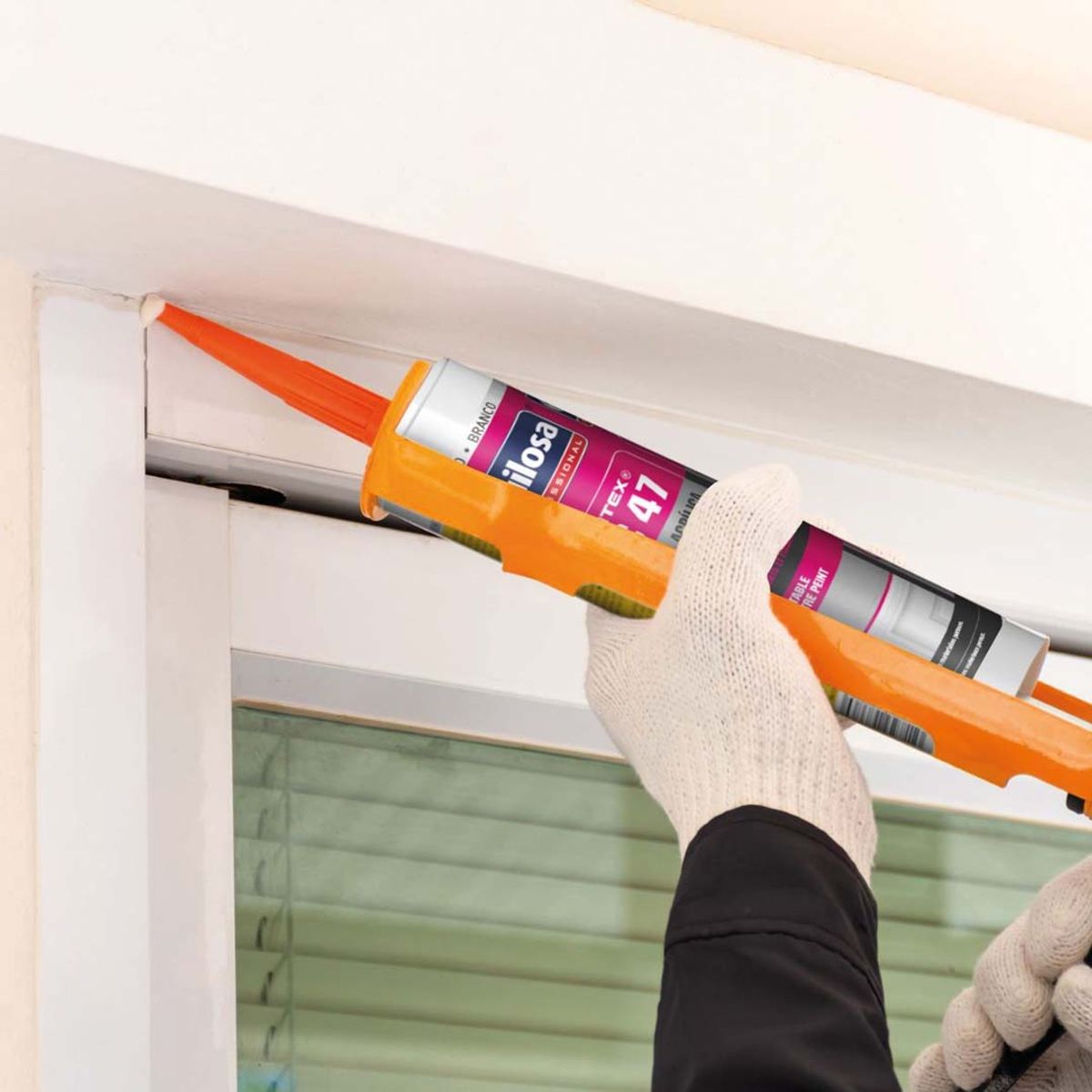 QUILOSA - Sellador Acrílico AC 47 300 ml Blanco