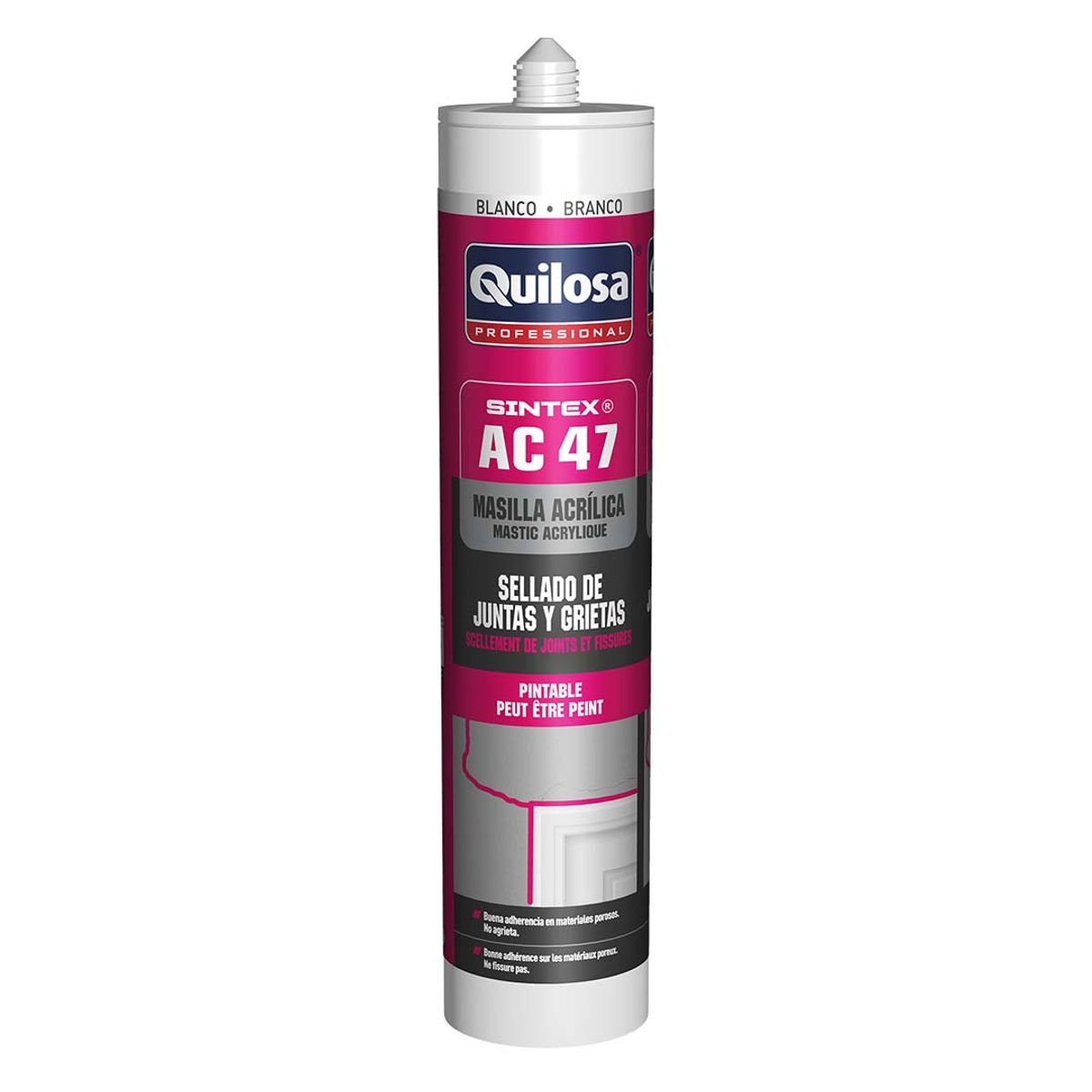QUILOSA - Sellador Acrílico AC 47 300 ml Blanco