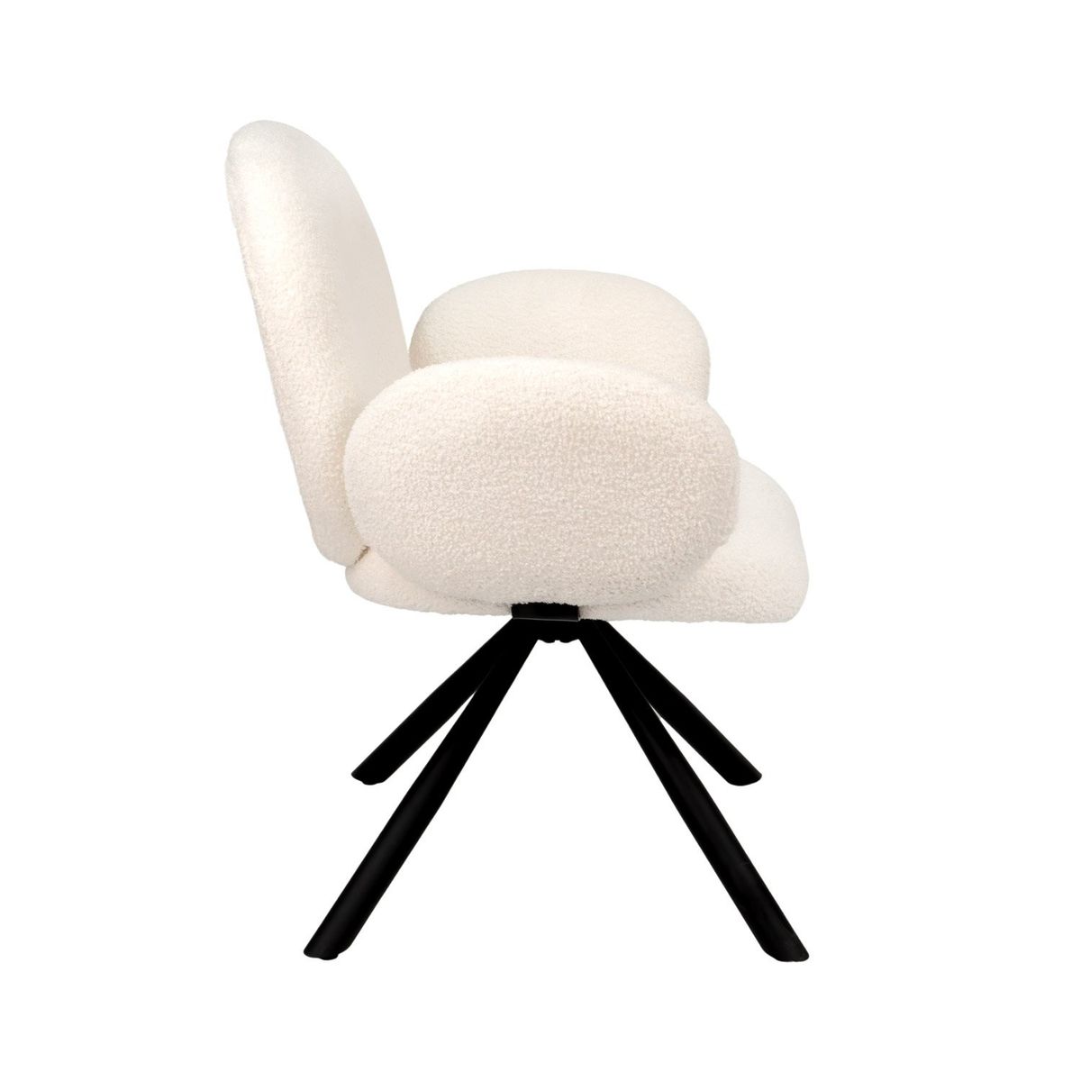 XION - Butaca De Ocio Edén Tapiz De Franela Blanco