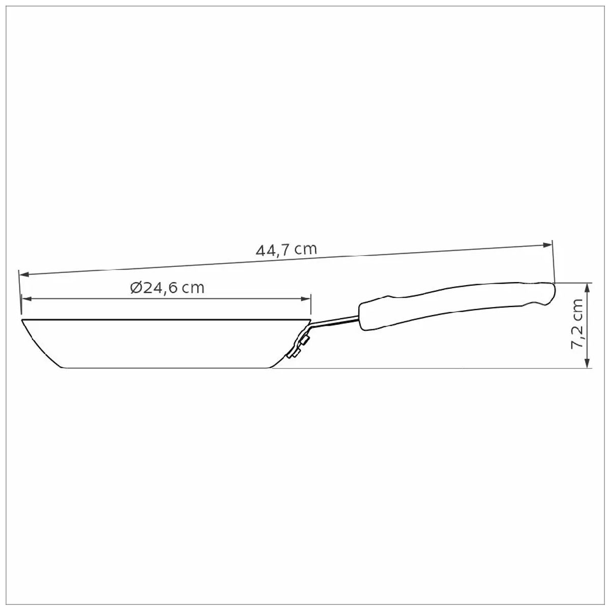 TRAMONTINA - Sartén Profesional Antiadherente de 24 cm - Tramontina