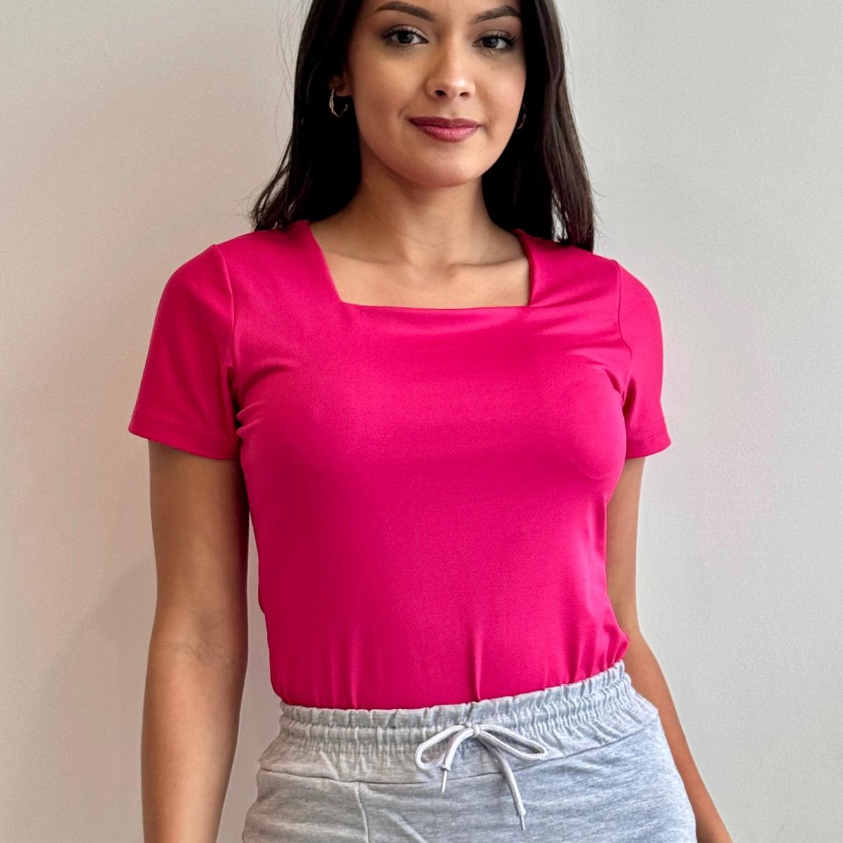 GENERICO - POLO SUPLEX CUELLO CUADRADO MANGA CORTA