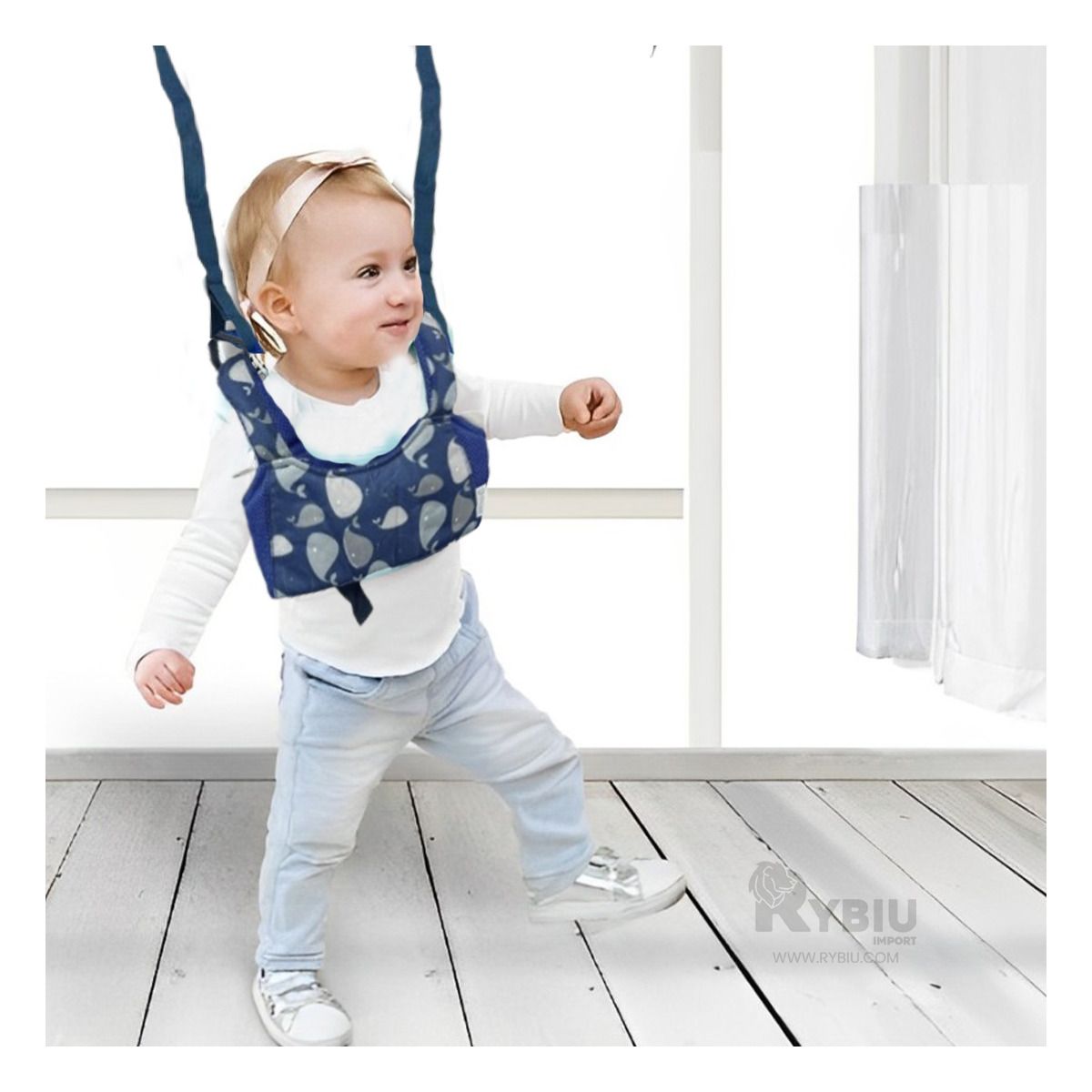 RYBIU IMPORT - Arnes Practico de Bebe en Color Azul Y+Regalo Stickers