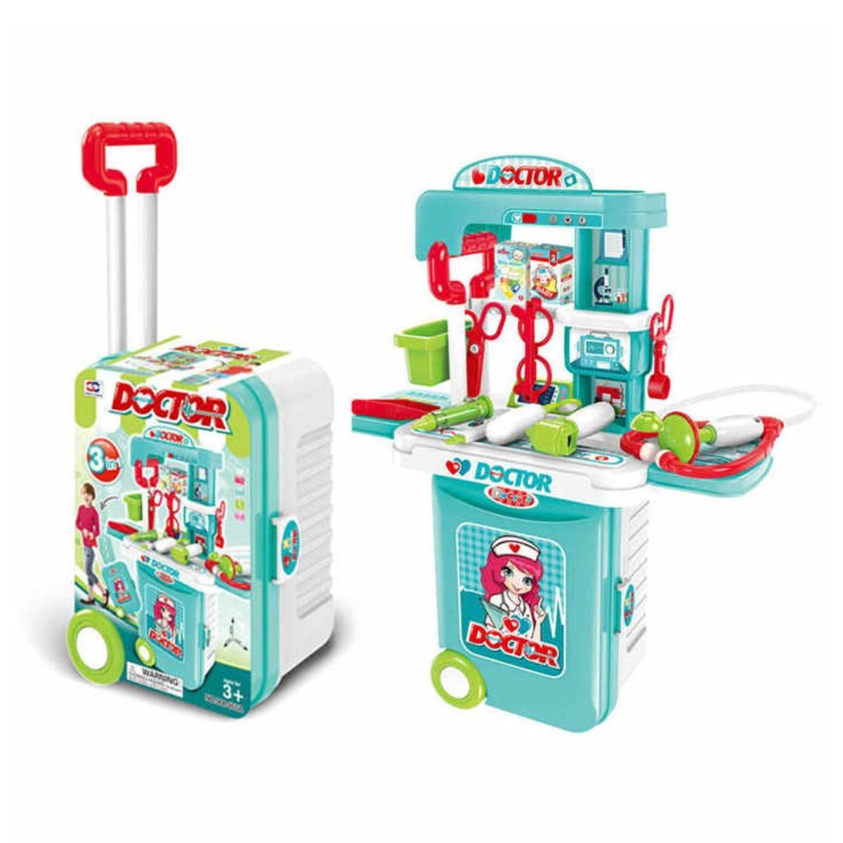 GENERICO - Juguete Maleta De Doctor Para Niños 3 En 1