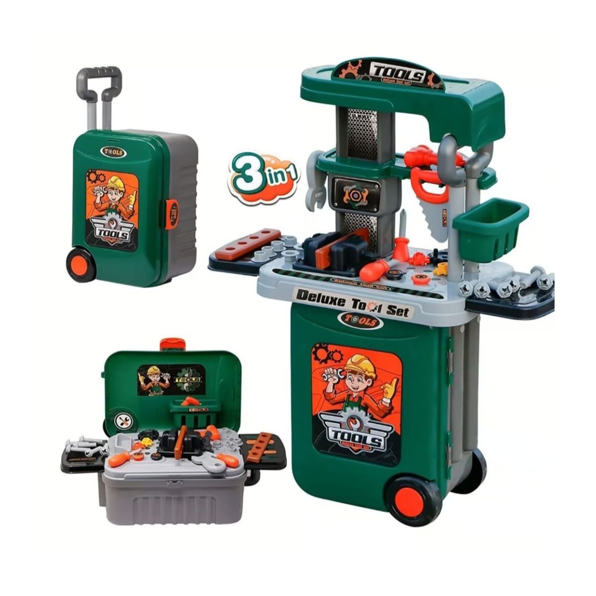 GENERICO - Juguete Maleta De Herramientas Para Niños 3 En 1 Accesorios