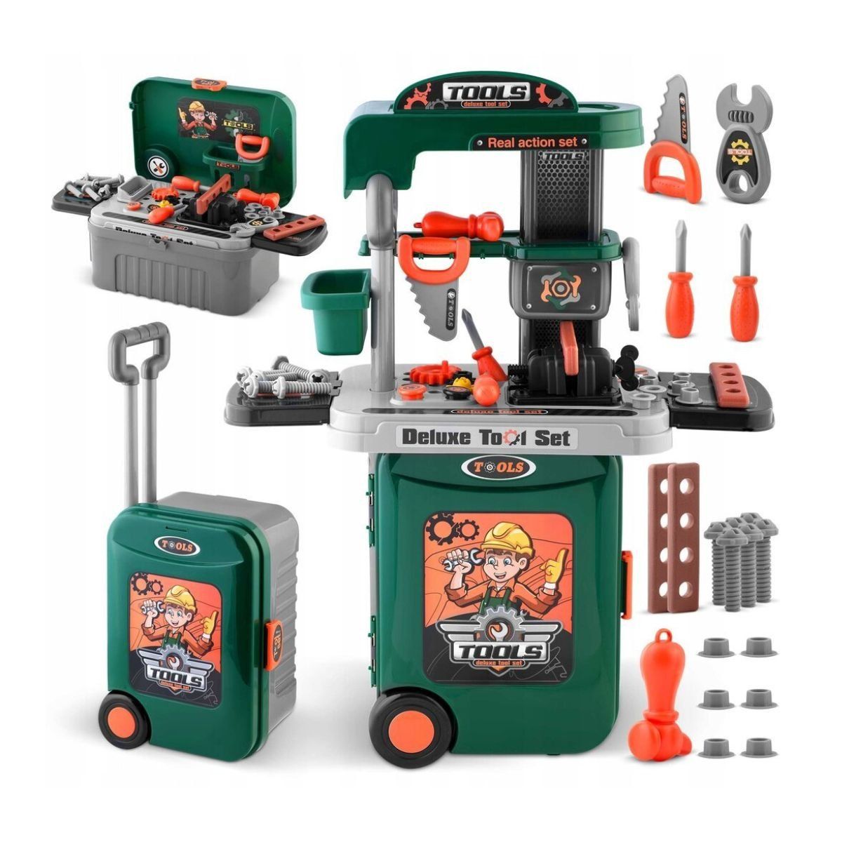 GENERICO - Juguete Maleta De Herramientas Para Niños 3 En 1 Accesorios