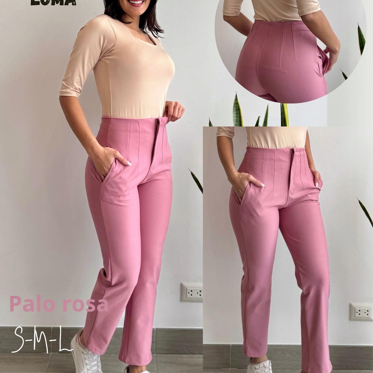 GENERICO - PANTALÓN PINZAS LOMA MUJER ROQUE