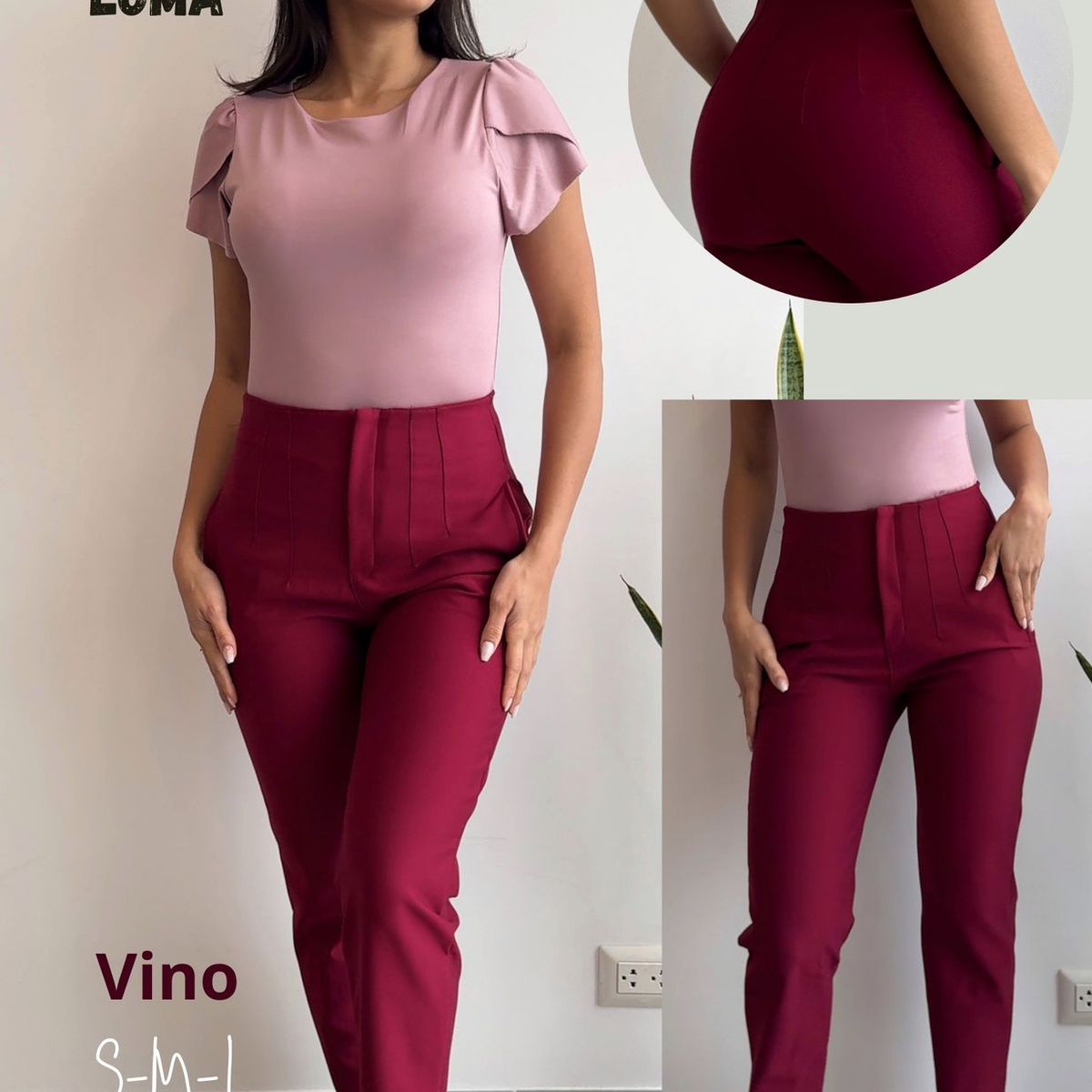 GENERICO - PANTALÓN PINZAS LOMA MUJER ROQUE