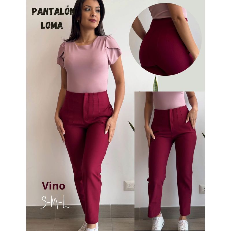 PANTALÓN PINZAS LOMA MUJER ROQUE GENERICO