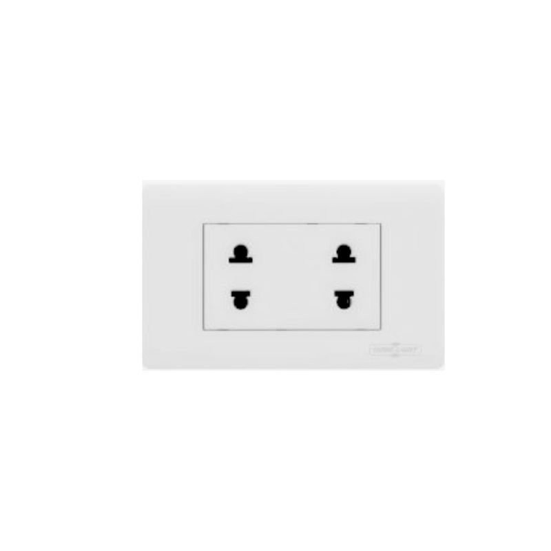 HOME LIGHT - Tomacorriente Doble deluxe home light