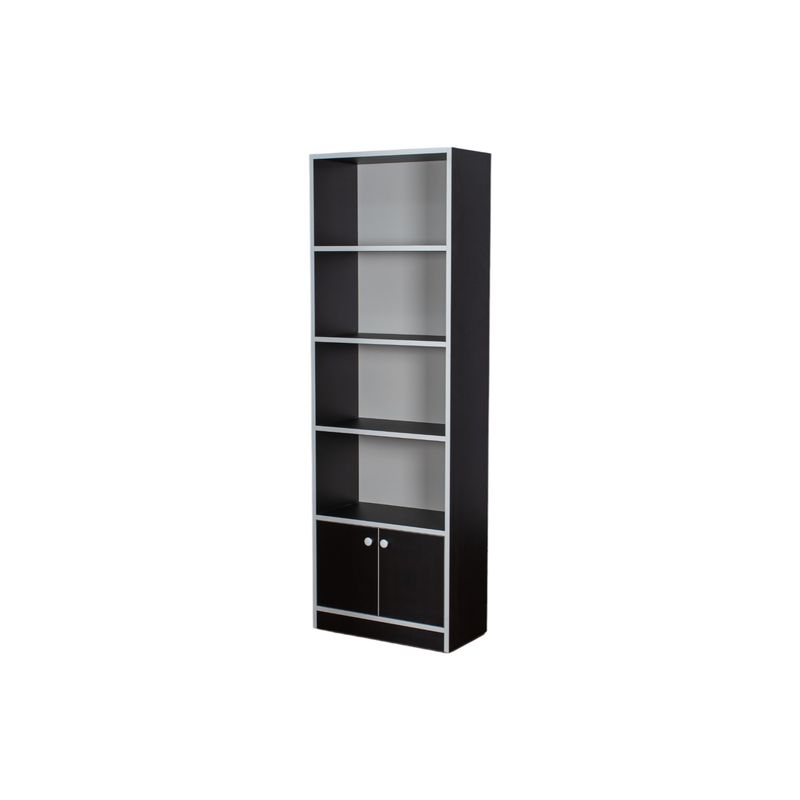 MUEBLES MACRUMO - Librero de 60cm - Color Wengue - Armado