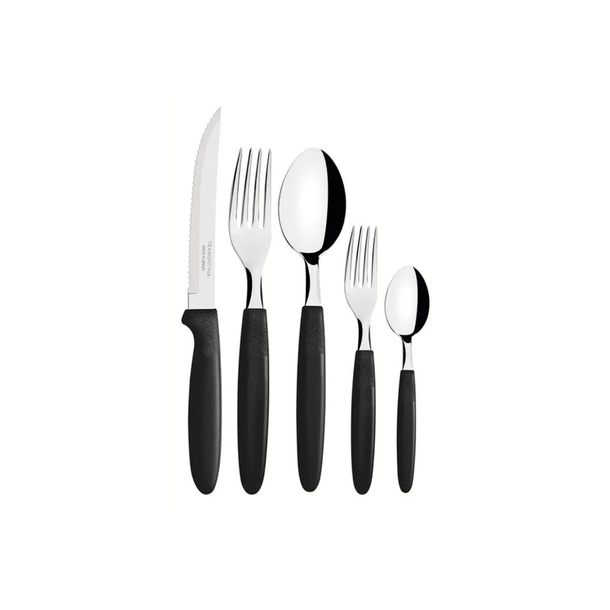 TRAMONTINA - Jgo De Cubiertos X30 Pzas Ipanema Negro 10390010