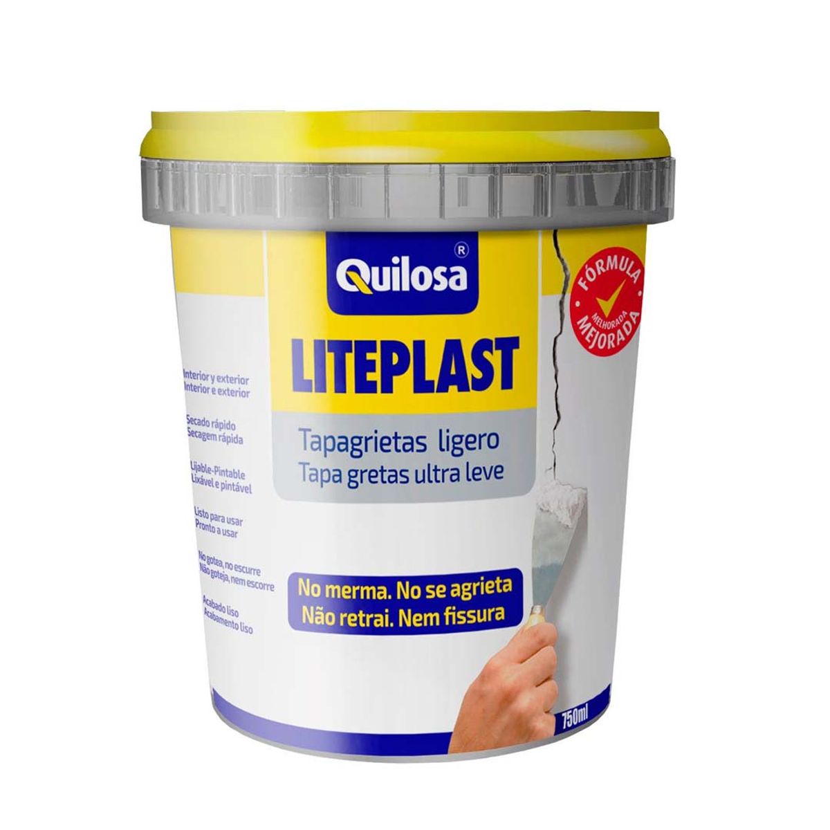 QUILOSA - Relleno Acrílico Liteplast 750 ml Blanco
