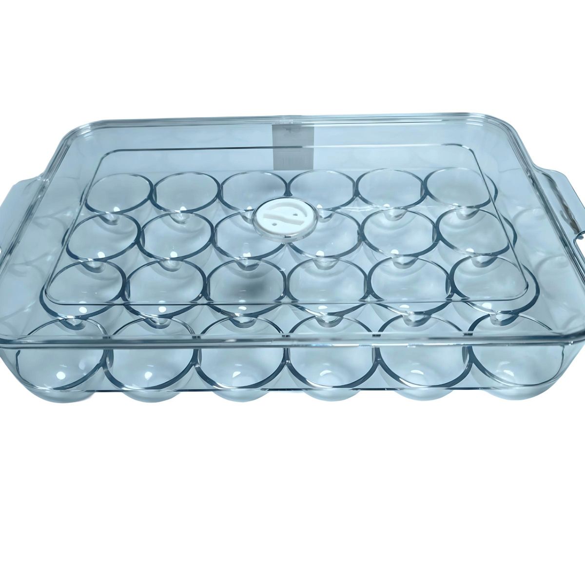 GENERICO - HUEVERA ORGANIZADOR PORTA HUEVOS CONTENEDOR BANDEJA ACRÍLICO