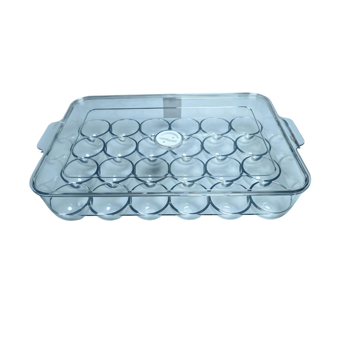 GENERICO - HUEVERA ORGANIZADOR PORTA HUEVOS CONTENEDOR BANDEJA ACRÍLICO