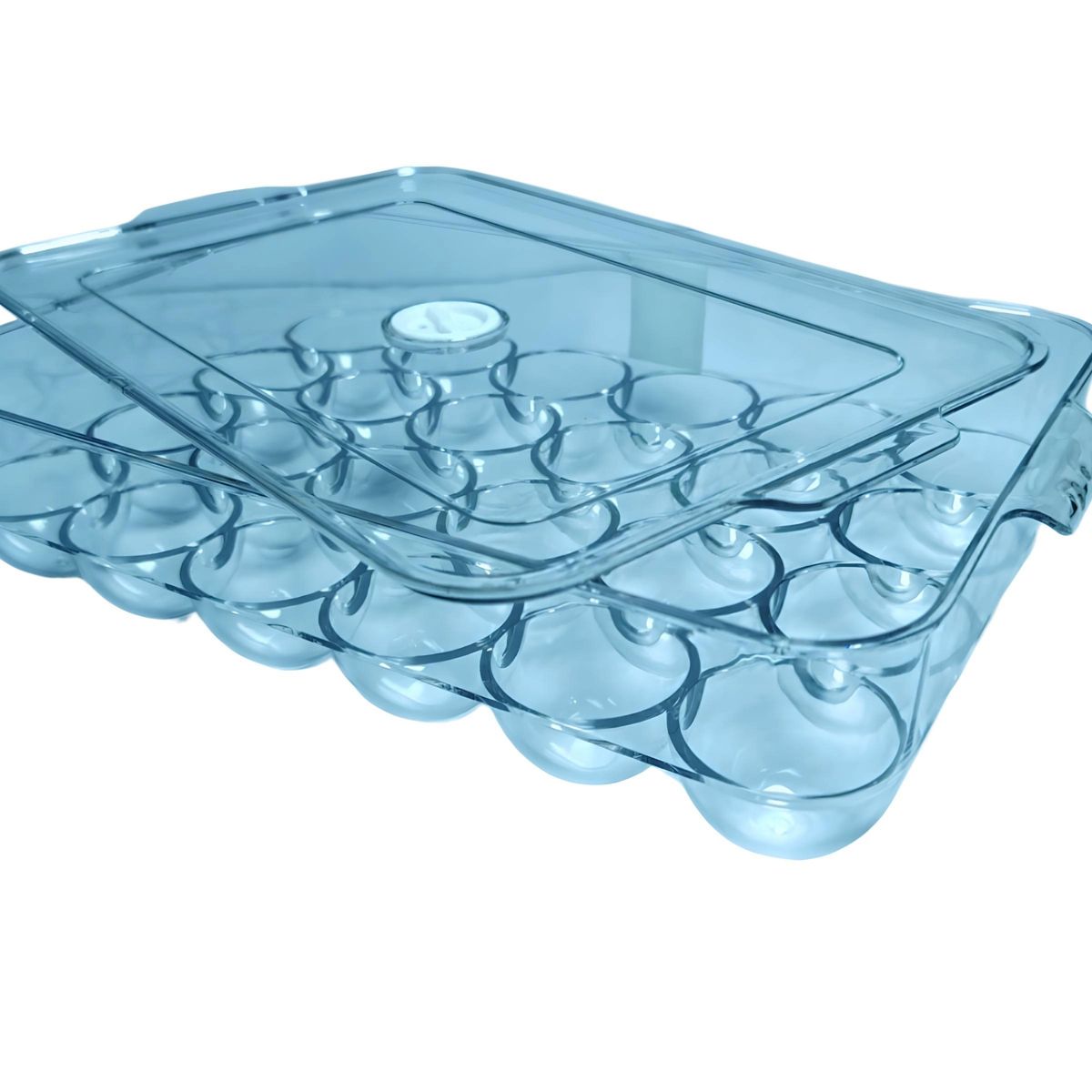 GENERICO - HUEVERA ORGANIZADOR PORTA HUEVOS CONTENEDOR BANDEJA ACRÍLICO