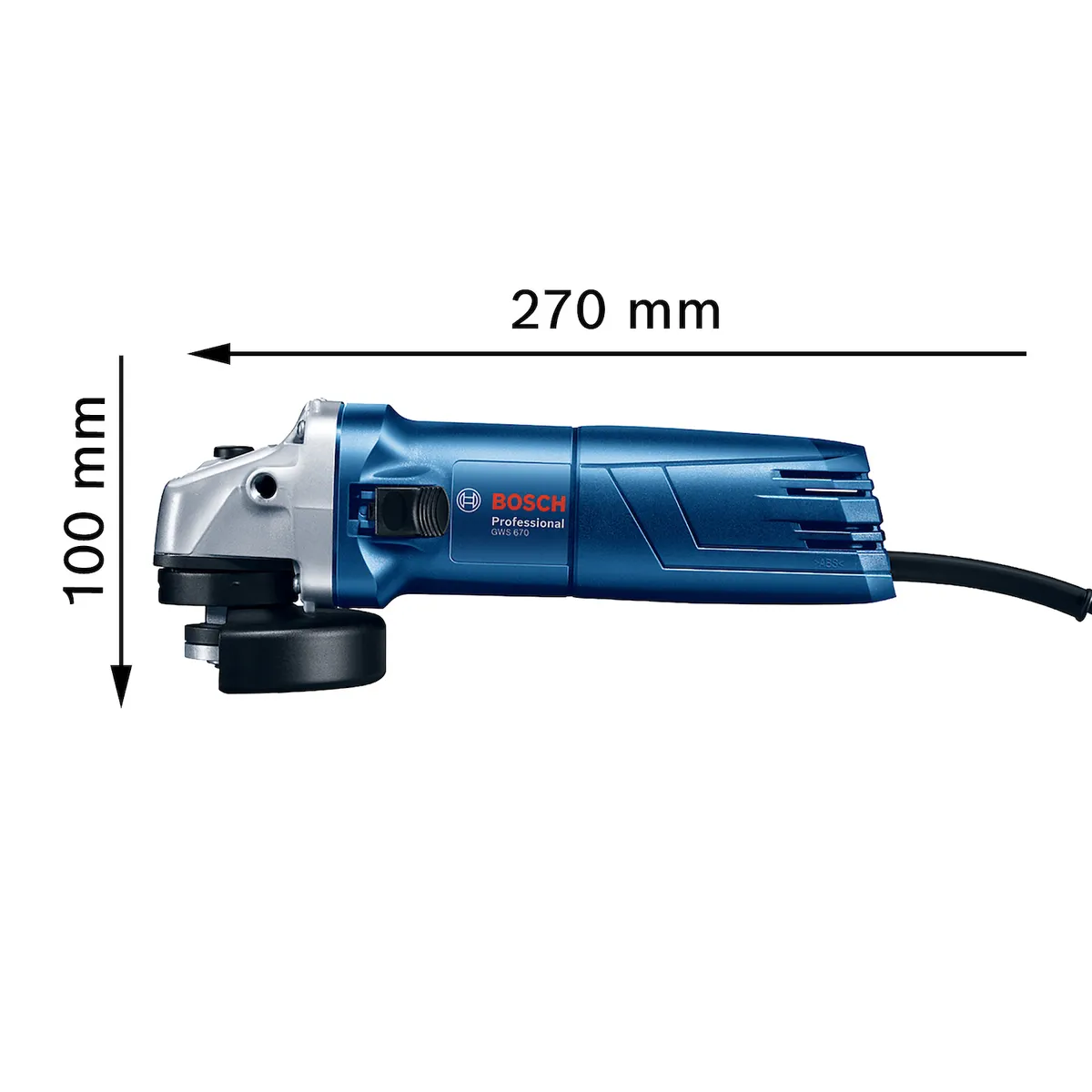 BOSCH - Esmeril Amoladora Baby Gws 670 Bosch Prof. 4-1/2(125mm) 670w