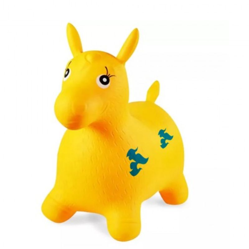 GENERICO - Inflable Saltarín Juguete Burro Para Niños Musical Amarillo
