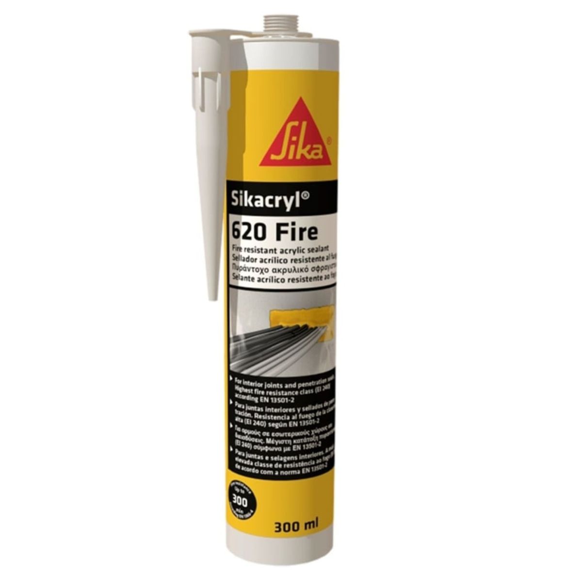 SIKA - Sellador acrílico Antifuego Sikacryl 620 fire Blanco 300ml