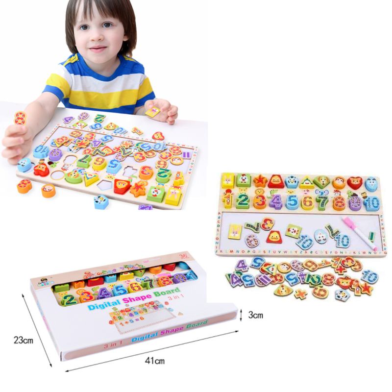 GENERICO - Juguete Didáctico Tablero de Forma Digital