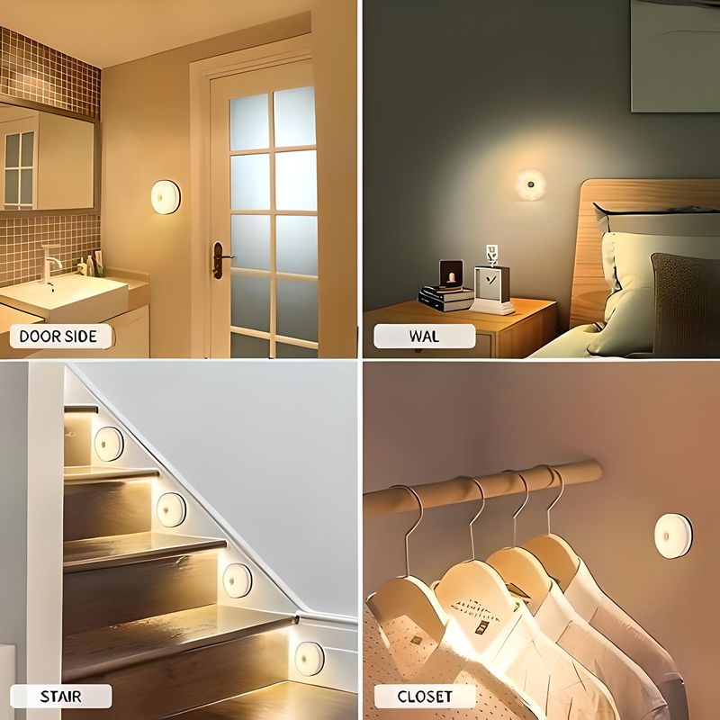 GENERICO - FOCO LÁMPARA LED CON SENSOR INTELIGENTE RECARGABLE PORTÁTIL