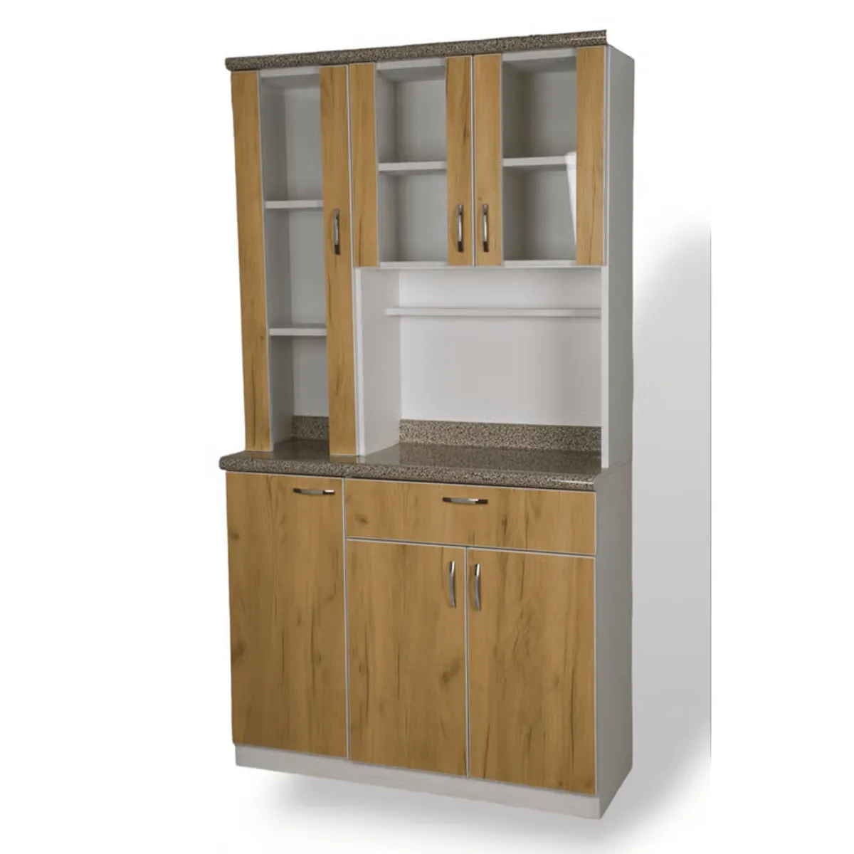 MUEBLES MACRUMO - Repostero de 100cm - Color arena - Armado