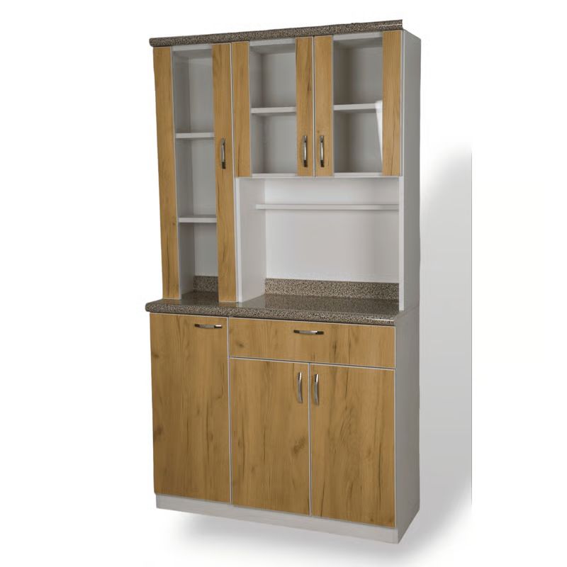 MUEBLES MACRUMO - Repostero de 100cm - Color arena - Armado