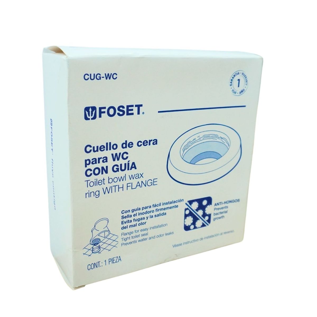 GENERICO - Anillo de cera con guia para inodoros