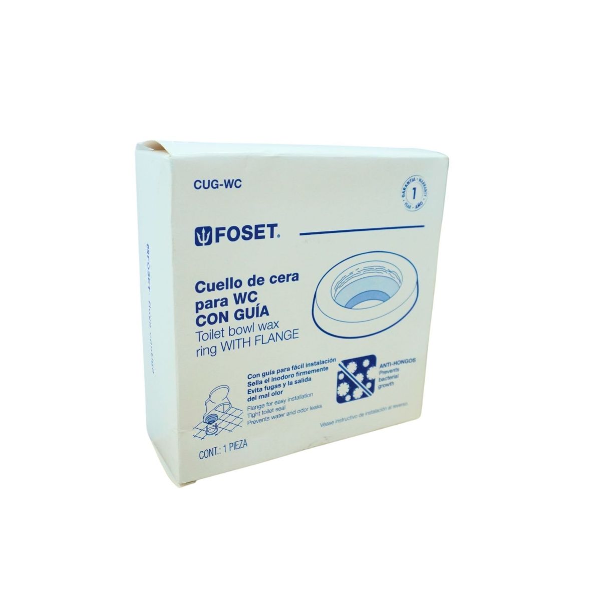 GENERICO - Anillo de cera con guia para inodoros
