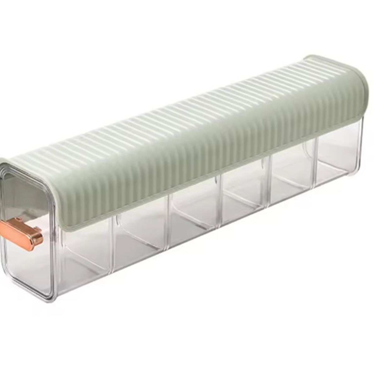 GENERICO - Organizador de Ropa Multiuso de Acrílico 6 Divisiones Navidad - Verde Claro