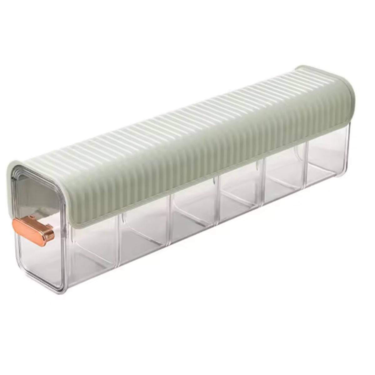 GENERICO - Organizador de Ropa Multiuso de Acrílico 6 Divisiones Navidad - Verde Claro