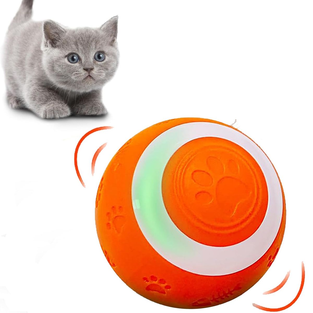 GENERICO - Pelota Inteligente para Gatos Juguete Interactivo Catnip