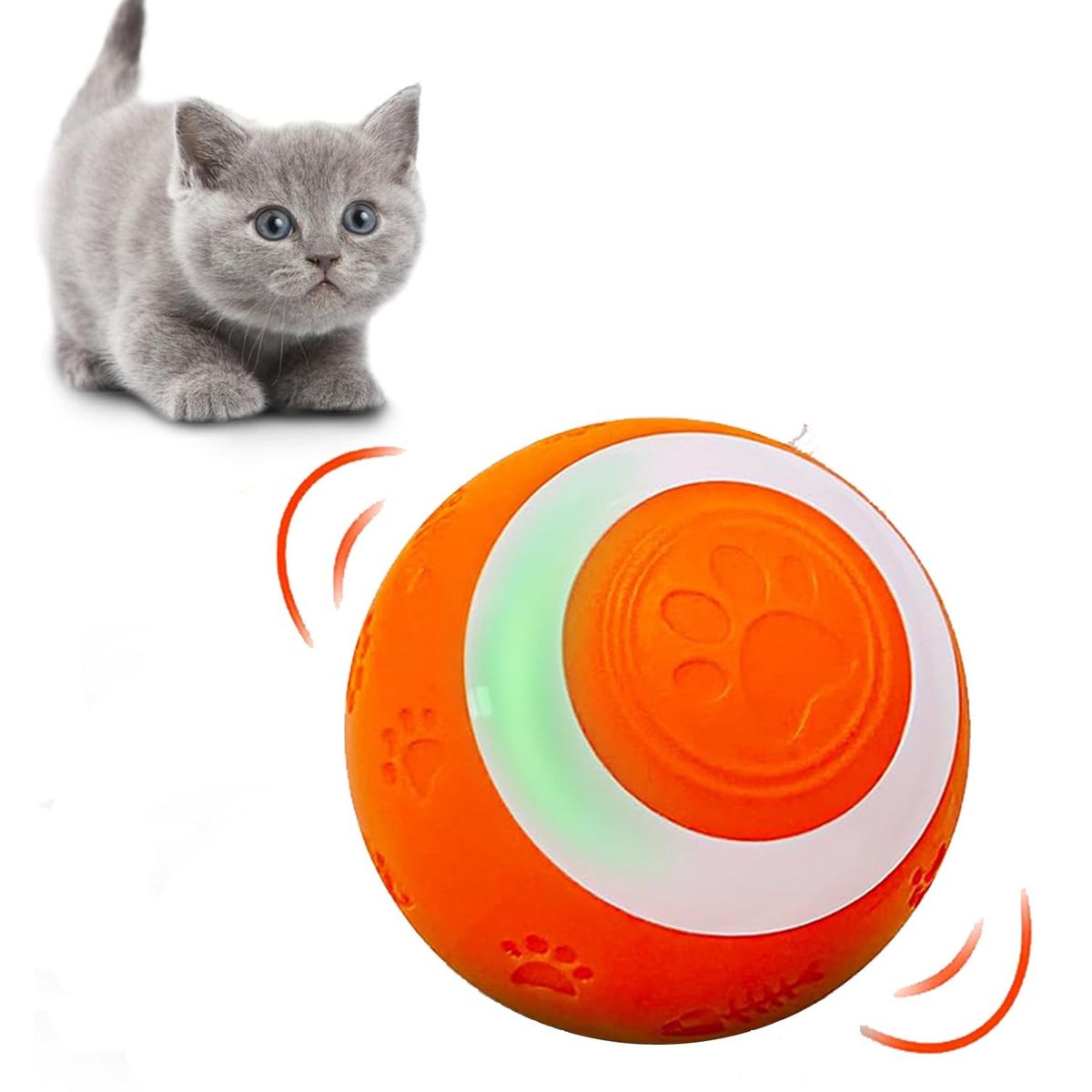 GENERICO - Pelota Inteligente para Gatos Juguete Interactivo Catnip