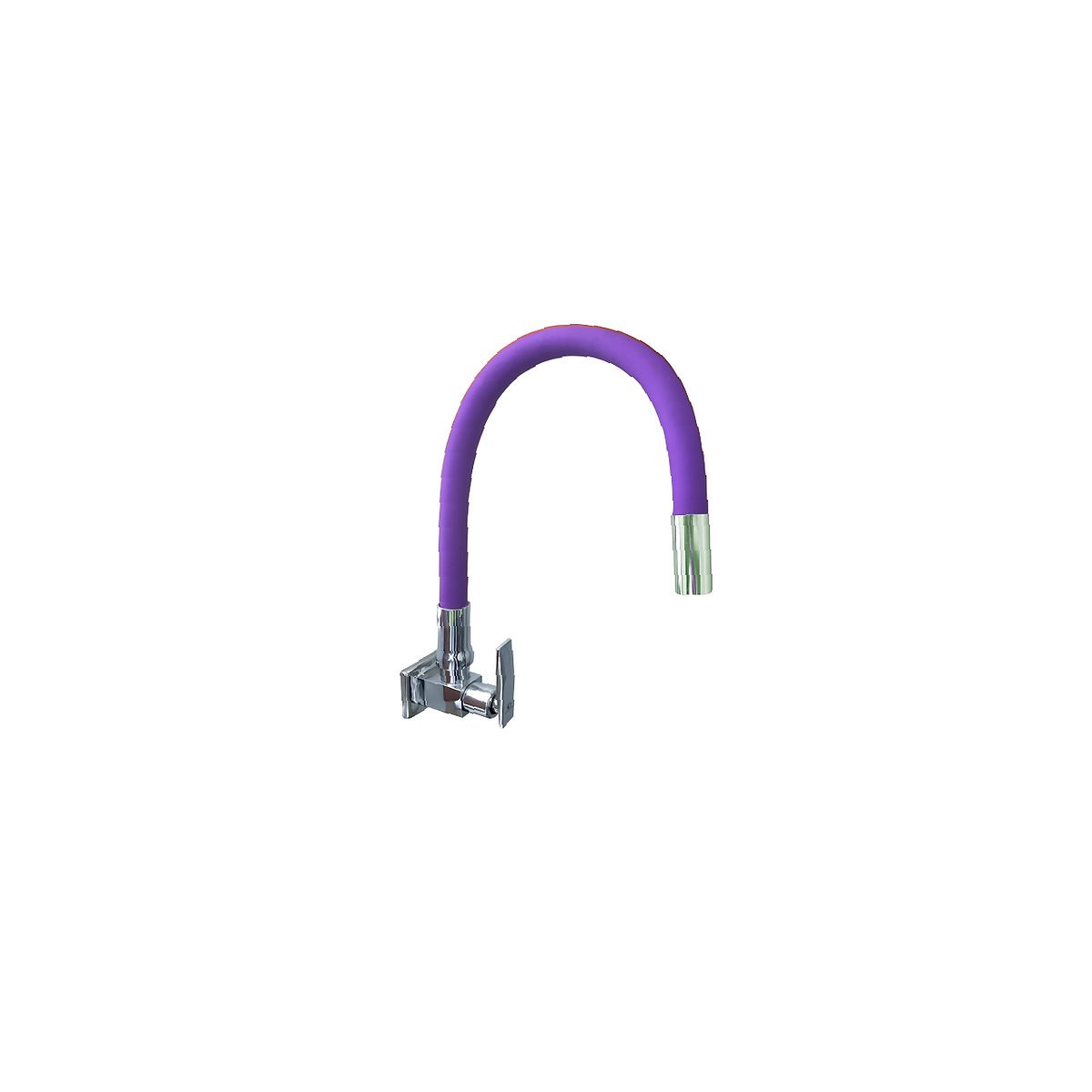 XM - Llave Ganso  Para Cocina Bronce Cromado Morado