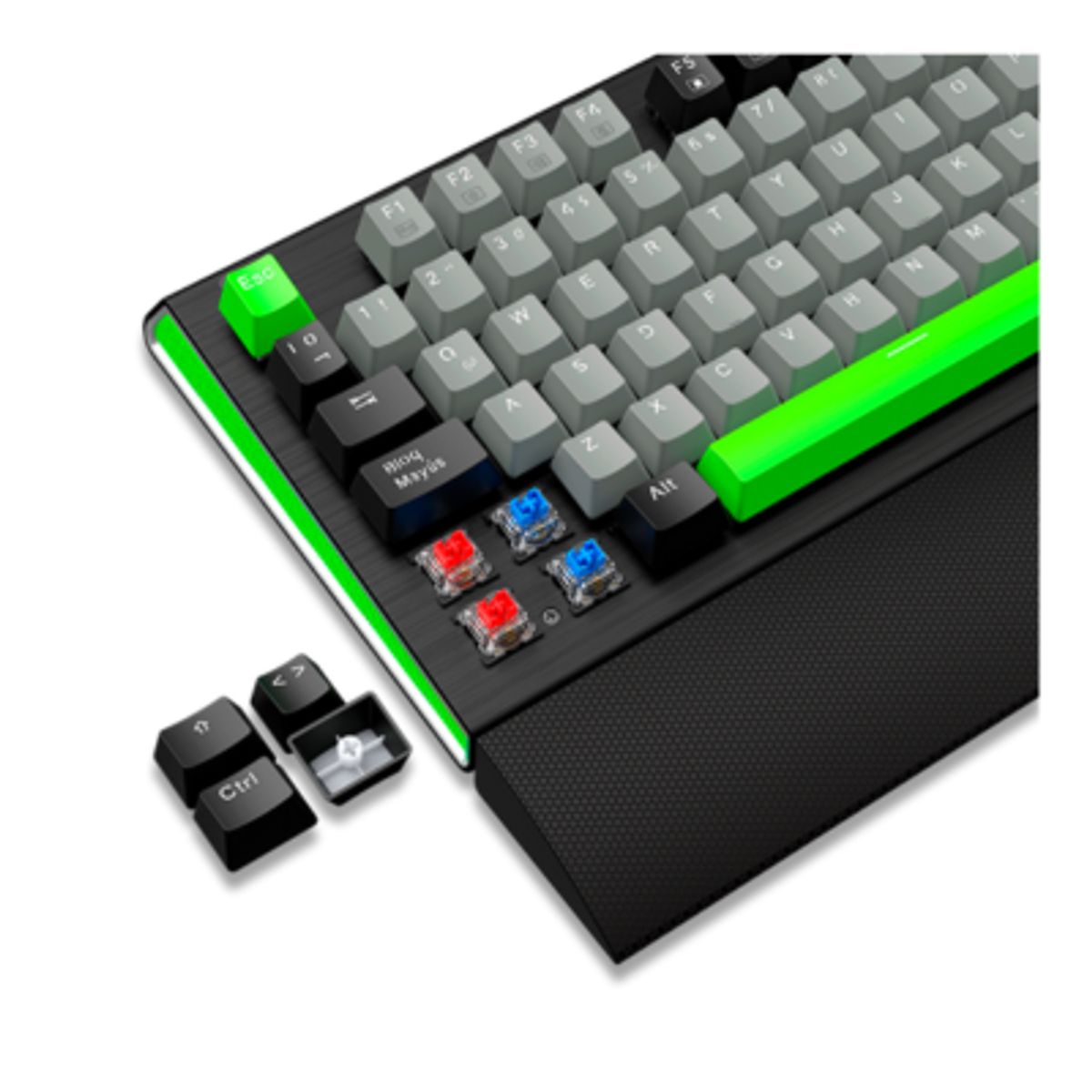 ANTRYX - TECLADO MECANICO MK ZIGRA EVO BLACK & GRAY BLUE SWITCH AMK-900KBL-SP