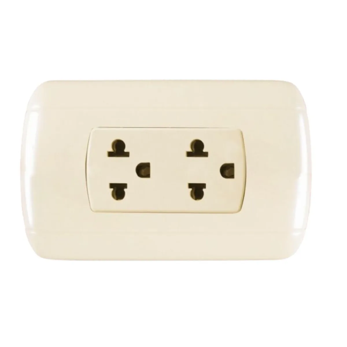 HOME LIGHT - Tomacorriente Doble clásico home light